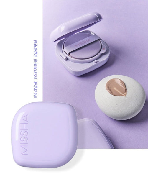 MISSHA Layering Fit Cushion Semi Glow 15g, #21 Fair from Korea