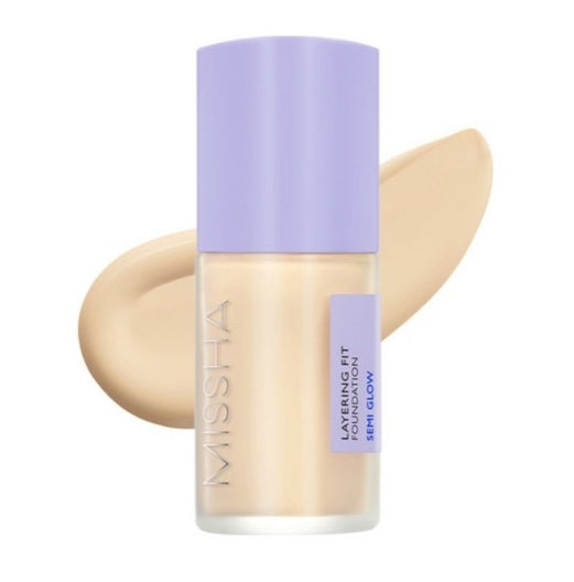 MISSHA Layering Fit Semi Glow Foundation 35ml (#21 Vanilla) - Natural Radiant Base from Korea