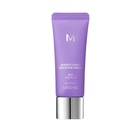 MISSHA M Perfect Cover Serum BB Cream 20ml (#No. 21 Light Beige) SPF50 PA++++ from Korea