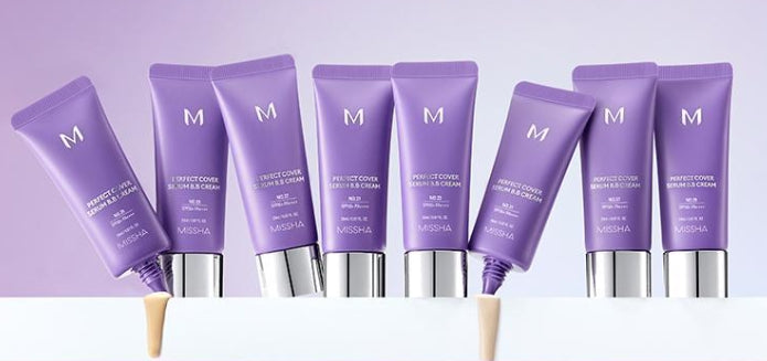 2 x MISSHA M Perfect Cover Serum BB Cream 20ml (#No. 25 Warm Beige) SPF50 PA++++ from Korea