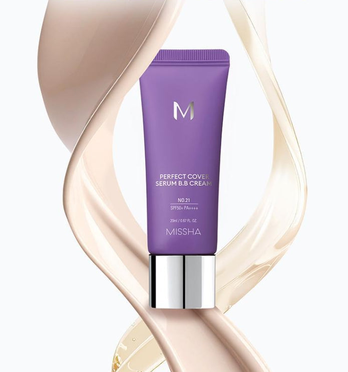 MISSHA M Perfect Cover Serum BB Cream 20ml (#No. 25 Warm Beige) SPF50 PA++++ from Korea