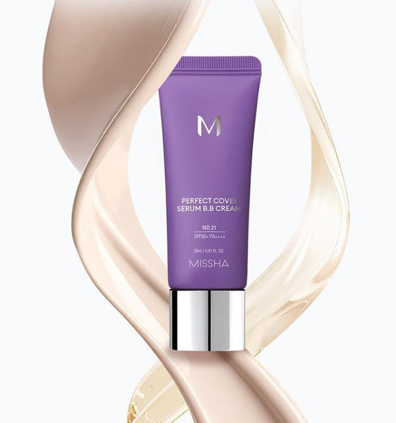 2 x MISSHA M Perfect Cover Serum BB Cream 20ml (#No. 23 Natural Beige) SPF50 PA++++ from Korea