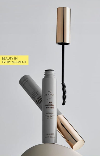 MISSHA No Retouch Lash Correcting Mascara 9.5g, #Black from Korea