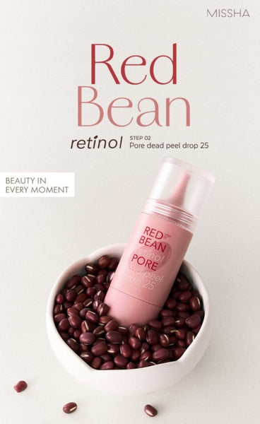 MISSHA Red Bean Retinol Pore Dead Peel Drop 25 15g - Exfoliating Pore Serum from Korea