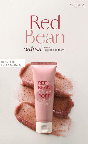 MISSHA Red Bean Retinol Pore Peel To Foam 120ml - Deep Cleansing Foam from Korea