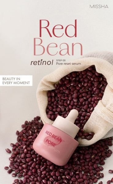 MISSHA Red Bean Retinol Pore Reset Serum 30ml - Pore Care & Firming from Korea