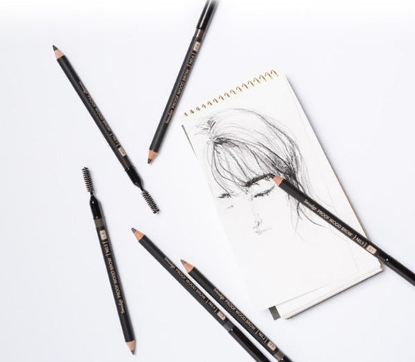 2 x MISSHA Smudgeproof Wood Eyebrow Pencil 1.47g, #Dark Brown from Korea
