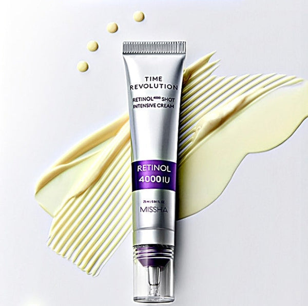 MISSHA Time Revolution Retinol 4000 Shot Intensive Cream 25ml - Anti‑Aging Treatment from Korea