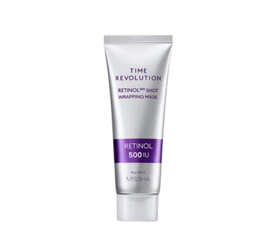 MISSHA Time Revolution Retinol 500 Shot Wrapping Mask 80g from Korea