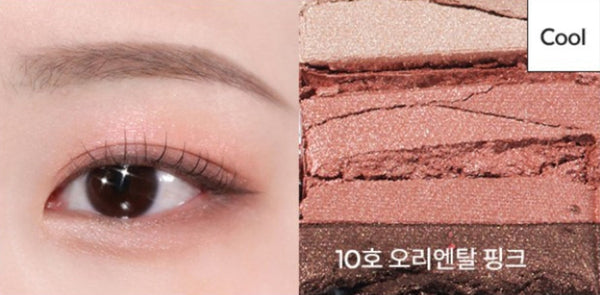 MISSHA Triple Shadow (#10 Oriental Pink) - 3‑Tone Gradient Eyeshadow from Korea