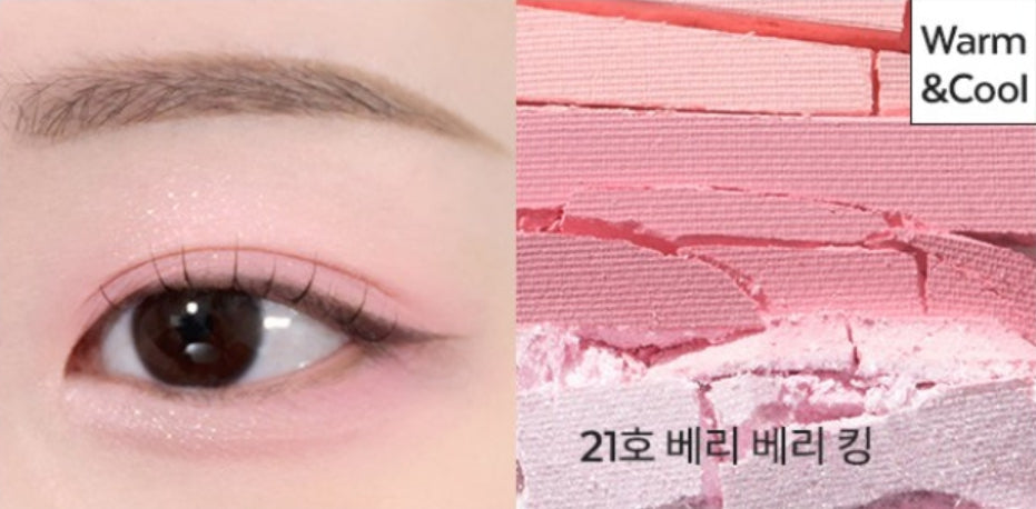 2 x MISSHA Triple Shadow (#21 Berry Berry King) - 3‑Tone Gradient Eyeshadow from Korea