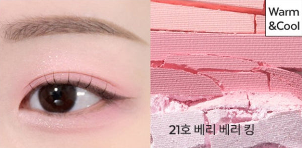 2 x MISSHA Triple Shadow (#21 Berry Berry King) - 3‑Tone Gradient Eyeshadow from Korea