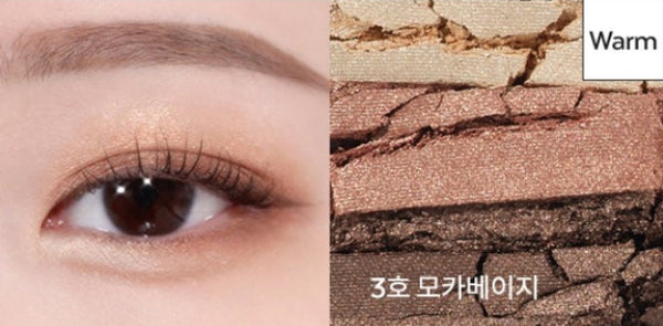 2 x MISSHA Triple Shadow (#No. 3 Mocha Beige) - 3‑Tone Gradient Eyeshadow from Korea
