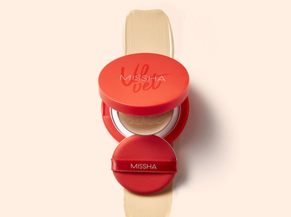 MISSHA Velvet Finish Cushion 15g (#21 Light Beige), SPF50+ PA+++ from Korea