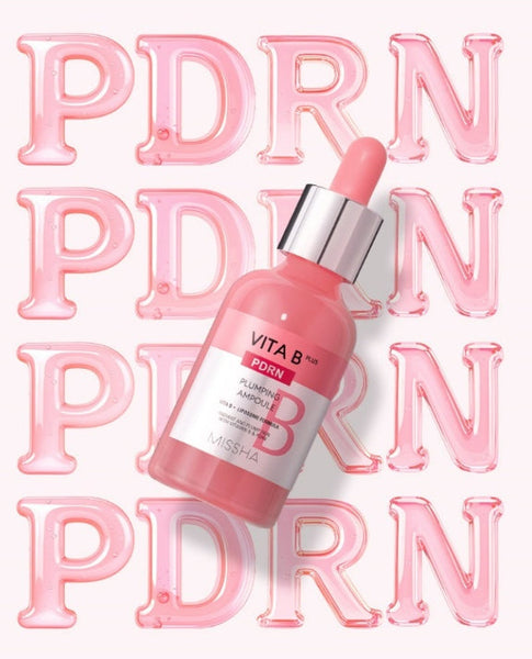 2 x MISSHA Vita B Plus PDRN Plumping Ampoule 30ml - Firming & Radiance Serum from Korea