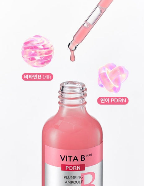 2 x MISSHA Vita B Plus PDRN Plumping Ampoule 30ml - Firming & Radiance Serum from Korea