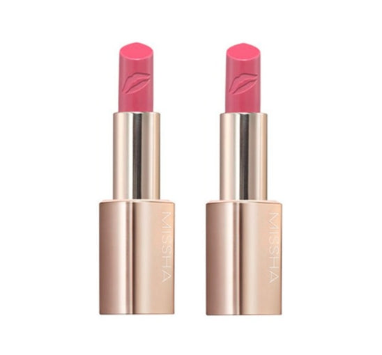 2 x MISSHA Art Rouge Glam (Peony Garden) - Rosy Pink Lipstick, K‑Beauty Lip Color from Korea