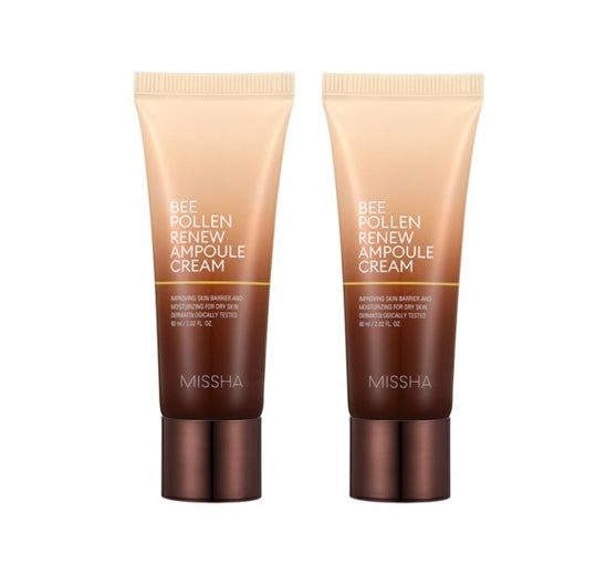 2 x MISSHA Bee Pollen Renew Ampoule Cream 60ml from Korea