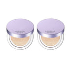 2 x MISSHA Layering Fit Cushion Semi Matte 14g (#19 Ivory), SPF30 PA++ from Korea