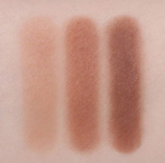 2 x MISSHA Triple Shadow (#13 Lady Milk Tea) - 3‑Tone Gradient Eyeshadow from Korea
