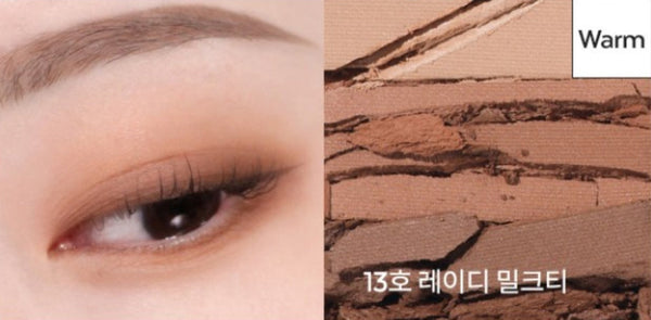 MISSHA Triple Shadow (#13 Lady Milk Tea) - 3‑Tone Gradient Eyeshadow from Korea