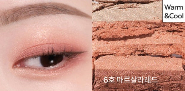 2 x MISSHA Triple Shadow (#6 Marsala Red) - 3‑Tone Gradient Eyeshadow from Korea