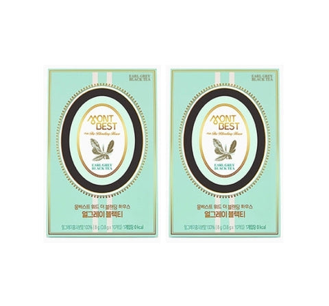 2 X MONTBEST With The Blending House Earl Grey Black Tea, 10 sticks from Korea_KT