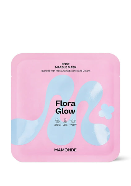 Mamonde Flora Glow Rose Marble Mask