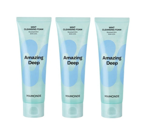 3 x Mamonde Amazing Deep Mint Cleansing 120ml from Korea