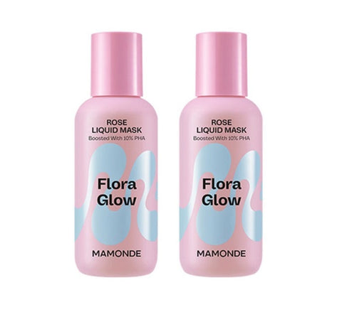 2 x Mamonde Flora Glow Rose Liquid Mask 80ml from Korea