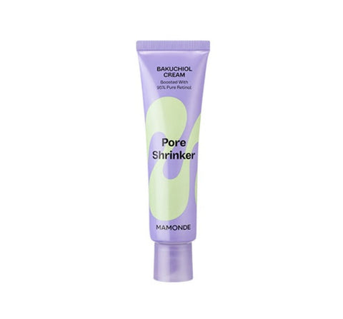 Purple tube of Mamonde Pore Shrinker cream on a white background