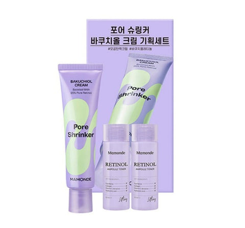 Mamonde Pore Shrinker Bakuchiol Cream Set (3 Items) from Korea