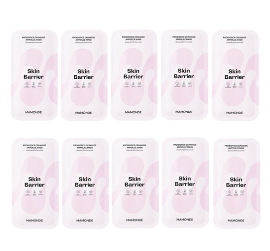 10 x Mamonde Probiotics Ceramide Ampoule Mask Sheet 23ml from Korea