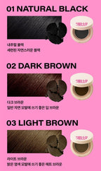 3 x Mise-en-scene Hello Jelly Pang Pang Hair Cover Cushion 8g #02 Dark Brown from Korea