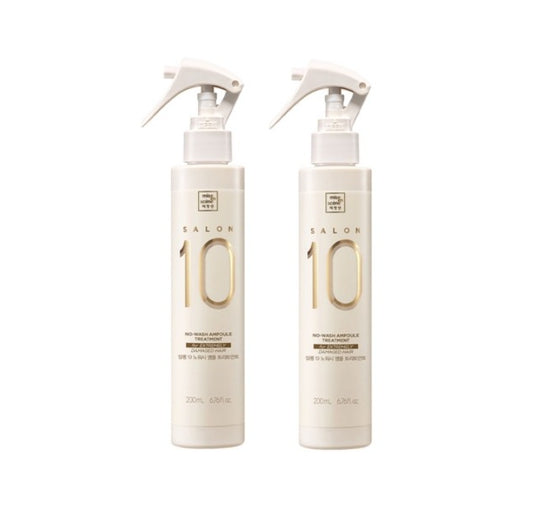 2 X Mise-en-scene Salon 10 No-Wash Ampoule Treatment for Extremely Damaged Hair 200ml from Korea