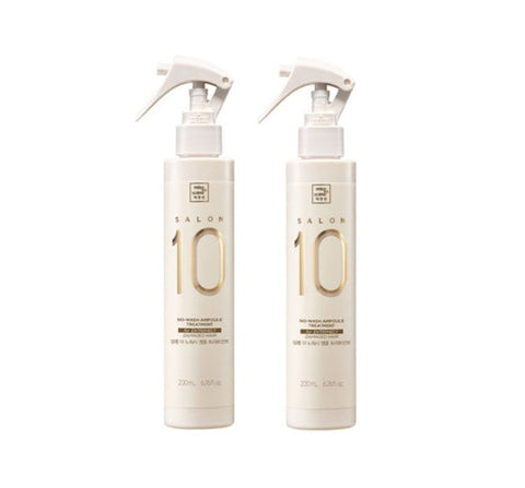 2 X Mise-en-scene Salon 10 No-Wash Ampoule Treatment for Extremely Damaged Hair 200ml from Korea