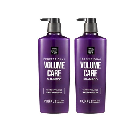 2 X [NEW] Mise-en-scene Professional Volum Care Purple Collagen Shampoo 680ml from Korea