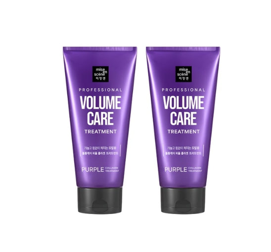 2 X [NEW] Mise-en-scene Professional Volum Care Purple Collagen Treatment 330ml from Korea