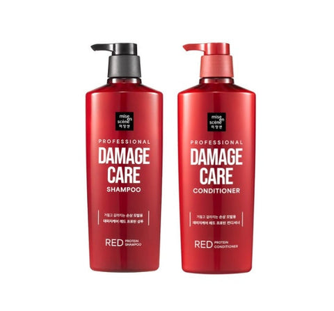 [NEW] Mise-en-scene Professional Damage Care Red Protein Shampoo 680ml + Conditioner 680ml from Korea