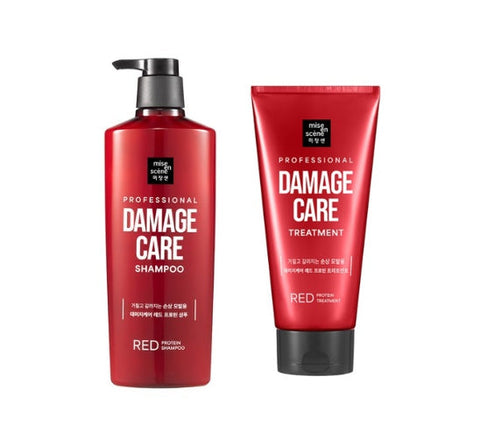 [NEW] Mise-en-scene Professional Damage Care Red Protein Shampoo 680ml + Treatment 330ml from Korea by Mise-en-scene