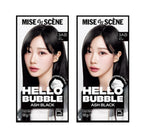 2 x Mise-en-scene New Hello Bubble Foam Hair Color (3AB Ash Black) 100g from Korea