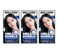 3 x Mise-en-scene New Hello Bubble Foam Hair Color (4B Whale Deep Blue) 100g from Korea