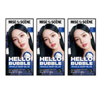 3 x Mise-en-scene New Hello Bubble Foam Hair Color (4B Whale Deep Blue) 100g from Korea