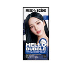 Mise-en-scene New Hello Bubble Foam Hair Color (4B Whale Deep Blue) 100g from Korea