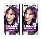 2 x Mise-en-scene New Hello Bubble Foam Hair Color (7V Peri Violet) 100g from Korea