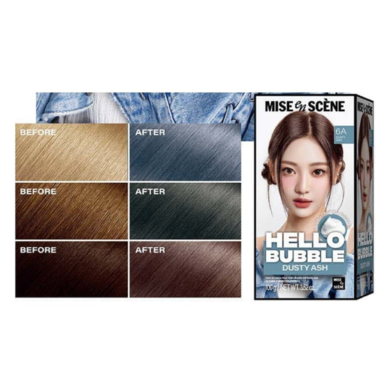 Mise-en-scene New Hello Bubble &nbsp;Foam Hair Color (6A Dusty Ash) 100g