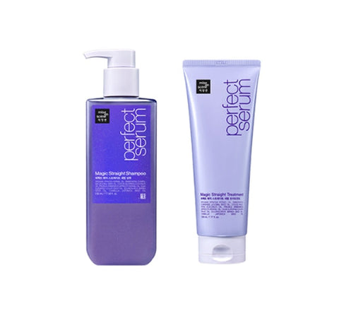 Mise-en-scene Perfect Magic Straight Serum Shampoo 530ml + Treatment 230ml from Korea