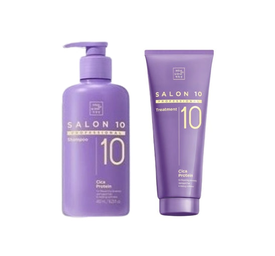 Mise-en-scene Salon 10 Professional Cica Protein Shampoo 480ml + Treatment 215ml from Korea