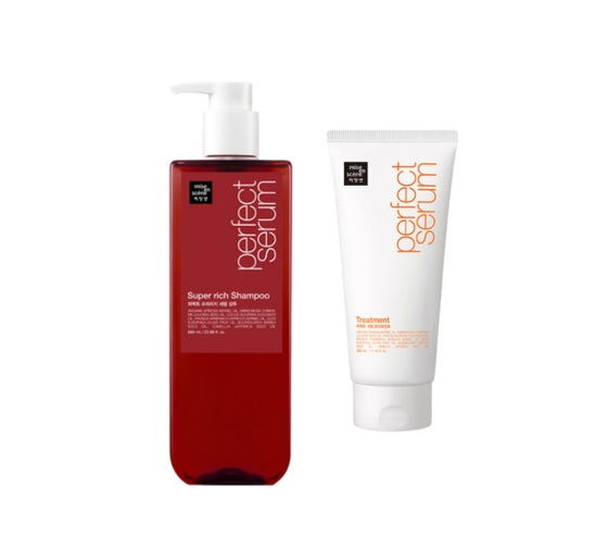Mise-en-scene Perfect Super Rich Serum Shampoo 680ml + Treatment 330ml from Korea by Mise-en-scene