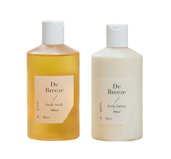 [2 Items] Month & Days Perfume Body Wash 500ml & Lotion 500ml (De Breeze) from Korea
